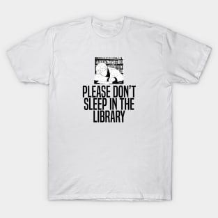 Banana Fish - Ash Lynx Please Don't Sleep in The Library T-Shirt